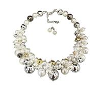 CAZSTYK Imitation Pearls Jewelry Set with Studs, Lightweight Comfort for Versatility Trendy Necklace Earrings Set