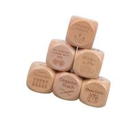 CAZSTYK Interactive Choices Dices Game Set of 6 Decision for Group Play and Everyday Relief Party Entertainment Stress Relief