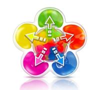 CAZSTYK Interactive Preschool Learning Toy Colorful Sorting Game Portable for Developing Sensory and Motor Skills Children Sensory Sorting Toy