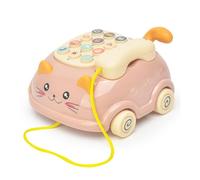 CAZSTYK Interactive Pretend Play Telephone Toy with Music and Number Cognition for Kids Early Learning and Role Play Activity Multifunctional Electronic Learning Toy