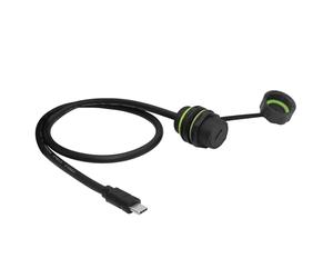 CAZSTYK IP68 USB Type C Male To Female Adapter Water Resistant Suitable For Harsh Environment And Intelligent Home Systems Outdoor USB C Panel Mount Extension