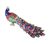 CAZSTYK Jewelry Box Decorated with Peacocks Design and Glittering Rhinestones for Collectors Collectible Jewelry
