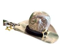CAZSTYK Keychain Pendant Cowboy Hat Shape Decorative Pendant Craft Accessories Resistant for Easy to Wear Retro Cowboy Hat Charm