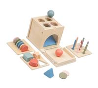 CAZSTYK Kid Oriented Wooden Sorting Box Combining Shape Pairing Color Recognition and Money Placement Features Children ' s Sorting Game