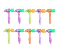 CAZSTYK Kids Educational Toy Pounding Light Up Hammer Clear Hammer with Led Lights for School Classroom Prizes Kids Educational