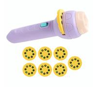 CAZSTYK Kids Exploration Flashlight Projector Toy with Cartoon Theme Slide for Bedtime Storytelling and Interactive Family Play STEM Educational Toy