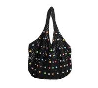 CAZSTYK Knit Underarm Bag For Women And Girls With Crochet Detailing And Ample Storage Space Fashionable Beach Shoulder Bags Colored Beads Bag