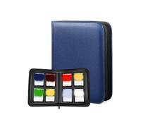 CAZSTYK Large 4 Panel Card Album Protector Collection Book Designs with 160 Capacity Slots and Protective PU Leather Cover Display Book