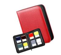 CAZSTYK Large 4 Panel Card Album Protector Collection Book Designs with 160 Capacity Slots and Protective PU Leather Cover Display Book