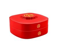 CAZSTYK Large Capacity Divided Candy Container Food Grade Materials Dry Fruit Storage Tray Suitable for Family Event Stackable Multilayer Treat Box Featuring Dividers and Cover