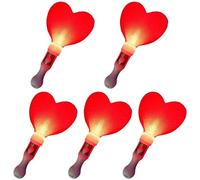 CAZSTYK Light Up Multicolor Changing Heart Party Lightstick for Wedding Concert Handheld Color Changing Lamp Led Glow Sticks Bulk