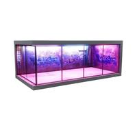 CAZSTYK Lighted Compact Display Case for 1: 64 Model Cars with PVC Frame and Integrated Lights, Desktop Display Box for Collections PVC Garage Case for Shelf Storage