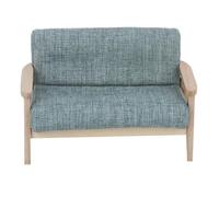CAZSTYK Living Room Loveseat Sofa Model Realistic Vintage Life Scene Doll House Pretend Game Furnishings Couch Miniature Dollhouses Playset