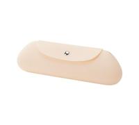 CAZSTYK Makeup Brush Holder Silicone Makeup Tools Organizer Waterproof Buckle Closure Makeup Brush Case for Daily Use Portable