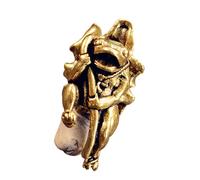 CAZSTYK Militant Frogs Paracord Pendant Crafted in Premium Brass for Urgent Use and Trendy Accessorizing Individualized Frogs Design Paracord
