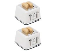 CAZSTYK Miniature Bread Toaster for 1/12 Doll House Display Furniture High Detail Simulation Kitchen Scene Setting Project Decors Realistic Doll House Furniture