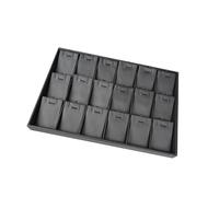 CAZSTYK Modern Black Leather Jewelry Tray Featuring Unraveled Design Great for Displaying Rings Necklaces and Earrings Permanent Leather Jewelry Tray