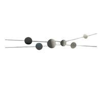 CAZSTYK Modern Geometric Alloy Pendant Statement Necklace Adjustable Length Everyday Elegant Accessory for Everyday Wear Simple Metal Disc Long Necklace