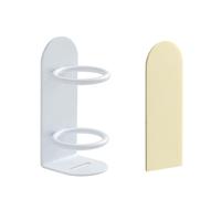 CAZSTYK Modern Wall-Mounted Iron Rack for Electric Toothbrush Storage, Shaver Holder with Toothpaste Space Sturdy Iron Bathroom Shelf Wall Mounted