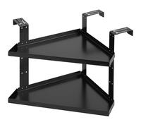 CAZSTYK Modularized Metal Corner Organizers Shelf Systems Detachable Layers Hook For Workspaces Optimization Easy Installation Office Storage Solution