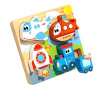 CAZSTYK Multi Age Childrens Wooden Puzzle Toy Board Animal Theme 3D Learning Promoting Spatial Awareness Animal Theme