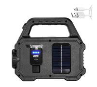 CAZSTYK Multifunction Flashlight 6 Modes Outdoor Camping Torch LED Searchlight Water Proof Torch for Output Solar and USB Rechargeable LED Searchlight