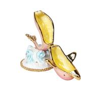 CAZSTYK Multifunctional Dolphins Shape Jewelry Holder Colorful Jewelry Organizers Alloy Texture Suitable for Various Occasion Hand Painted Porpoise Ornament
