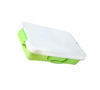 CAZSTYK MultiPurpose Sensory Bin Sand Tray Toy Storage Box with Handle Lid for Sandboxes Poolside Activity Easy to Carry Toy Container