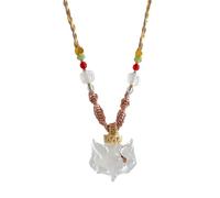 CAZSTYK Mysterious Chinese Cultural Wolf Charm Jewelry Smooth Rosin Workmanship Comfortable Everyone Day Wearing Heart Wolf Rosin Jewelry for Women