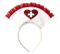 CAZSTYK Nurse Hat Halloween Headband for Womens Girls Daily Wearing, Halloween Party Fancy Dress Cosplay Hair Accessories