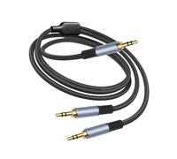 CAZSTYK Nylon Braided Cable 3.5mm Male to 2pc 3.5mm Male for Sound Distribution Home Theater Gaming and Entertainment Stereo Adapter Line