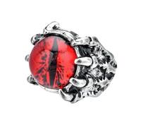 CAZSTYK Opening Party Accessories Wolf Paw Demons Eye Shape Adjustable Rings Alloy Texture for Fashion Outfits Alloy Texture Finger Jewelry for Daily Party Use