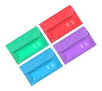 CAZSTYK Pack of 4 Watertight Phone Organizers, Magnetics Attachment Oxford Cloth, Strong Mount for Wall Fridge Use Pockets Baga Visible Front Oxford Fabric