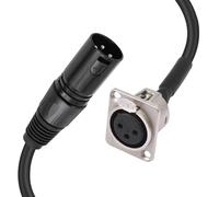 CAZSTYK Panel Mount Through Link 3 Pin Sound Link Cable with Against Separate Clip for Equipment Shelves Panel Mount Replacement Cable