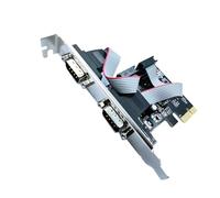 CAZSTYK PCIE to 2x9Pin RS232 Express Card Industrial Control Computer Expansion Replacement for Desktop Accessories Industrial Series Port