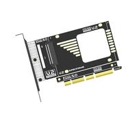 CAZSTYK PCIExpress 5.0 to U.2 SFF 8639 Expansion Card Facilitating NVMe Drive Deployment with Efficient Heat Management NVMe Drive Adapter