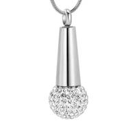 CAZSTYK Pet Cremation Jewelry Memorial Pendant with Openable Secure Compartment for Preserving Pet and Human Ashes Hair Storage Cremation Pendant