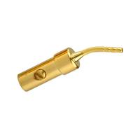 CAZSTYK Practical Easy Installation Banana Pin Plugs with Gold Coating Metal Texture Great for Sound Equipment and Amplifiers Lecturer Wire Link