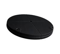 CAZSTYK Premium Crowded Spongiform Transportable 4 Fold Round Stretching Mat for Dance Practice with Not Slip Base Face Extra Thick Plan Spongiform Dance Mat