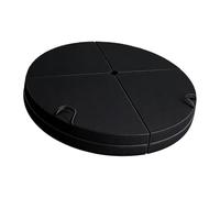 CAZSTYK Premium Crowded Spongiform Transportable 4 Fold Round Stretching Mat for Dance Practice with Not Slip Base Face Extra Thick Plan Spongiform Dance Mat