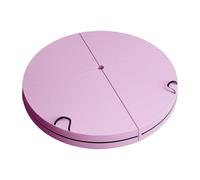 CAZSTYK Premium Crowded Spongiform Transportable 4 Fold Round Stretching Mat for Dance Practice with Not Slip Base Face Extra Thick Plan Spongiform Dance Mat