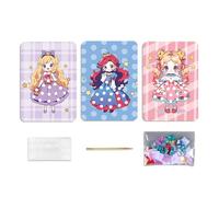 CAZSTYK Princess Costume Poking Set for Girls Inspire Imagination with Colorful Cloth Interactive Activities Dress Up Toy Book