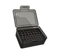 CAZSTYK Proof Battery Organizers Case for 54 Batteries 2A 3A Cover Space Efficient Structure Clear Views Compact Battery Case