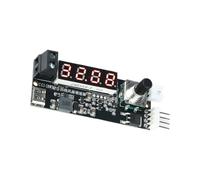 CAZSTYK PWM Fan Speed Controller Module DC5V / 12V with 4 Pin Output | Digital Display, Rotary Knob, Type C Power, 12V Terminal Input for Computer Case Cooling Projects