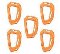 CAZSTYK Quick-Release Climbing Carabiner Hooks 5Pcs, Permanent Outdoor Keychain Clip for Backpack Hiking Compact Design Outdoor Sports Hook