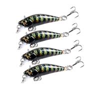 CAZSTYK Realistic Light Weight Fishing Baits Aritificial Minnows Hard Multicolor Selection Hard Fishing Lures for Casting Artificial Sinking Baits