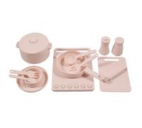 CAZSTYK Realistic Silicone Kitchen Playset for Children Including Pots Pans and Cooking Tools for Creativity Kitchen Playset
