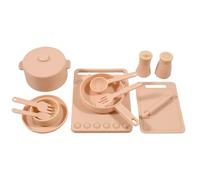 CAZSTYK Realistic Silicone Kitchen Playset for Children Including Pots Pans and Cooking Tools for Creativity Kitchen Playset