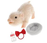 CAZSTYK Realistic Silicone Reborns Pet Pigs Toy for Educational Sensory Play Development Raise a Pet Toy