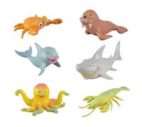 CAZSTYK Realistic Whale Animal Model 6inch Marine Biology Props Sea Creature Models for Science Exhibits and Classrooms Whale Model Figure